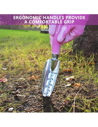 Juego de Herramientas de Jardín Artcome 9 Piezas Rosa Ergonómico