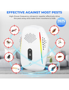 Repelente Electrónico Ultrasonido Gotrays HK-50082 - 6 Piezas 2