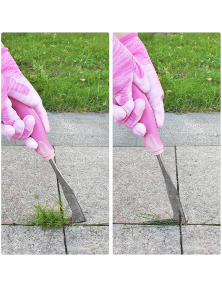 Juego de Herramientas de Jardín Artcome 9 Piezas Rosa Ergonómico