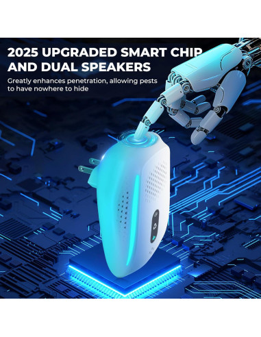 Repelente Electrónico Ultrasonido Gotrays HK-50082 - 6 Piezas