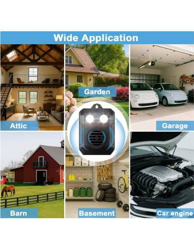 Repelente Ultrasonido para Roedores Visson UR06, 200 m