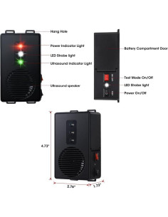 Repelente Ultrasónico de Roedores Loraffe - 2 Unidades 2