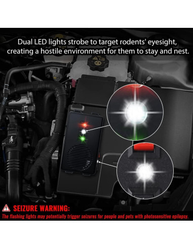 Repelente Ultrasónico de Roedores Loraffe - 2 Unidades