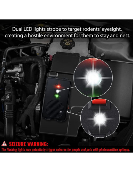 Repelente Ultrasónico de Roedores Loraffe - 2 Unidades