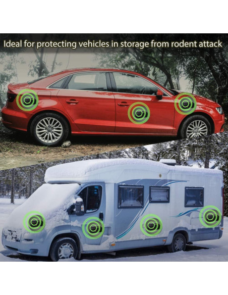 Repelente Ultrasónico de Roedores Loraffe - 2 Unidades