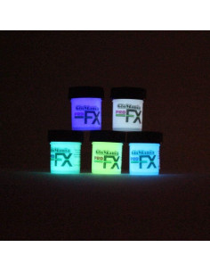 Set de 5 pinturas acrílicas que brillan en la oscuridad Glomania 2