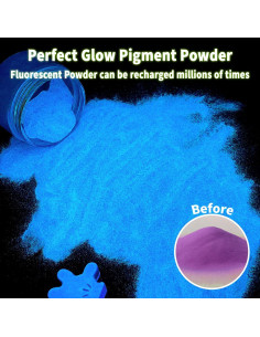 Polvo Brillante Morado Fluorescente Ceya 150g para Manualidades 2
