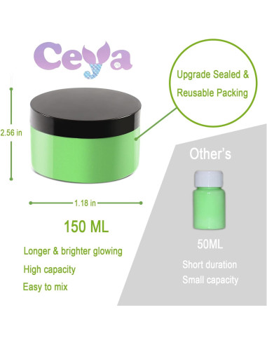 Polvo Brillante Morado Fluorescente Ceya 150g para Manualidades