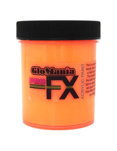 Pintura Acrílica Brillante Glomania Naranja 2 Onzas UV