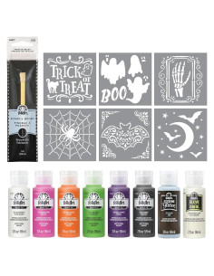 Kit de Pintura Acrílica de Halloween FolkArt - 15 Piezas