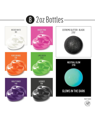 Kit de Pintura Acrílica de Halloween FolkArt - 15 Piezas