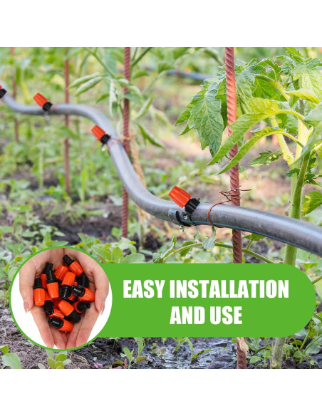 Kit de Riego por Goteo 120 m Yaomiao con Boquillas Ajustables Kit de Riego por Goteo 120 m Yaomiao con Boquillas Ajustables