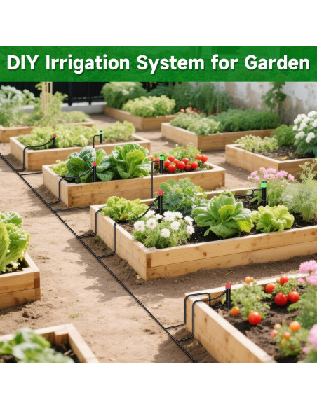 Sistema de Riego por Goteo Conglow 33.5m para Jardín Sistema de Riego por Goteo Conglow 33.5m para Jardín