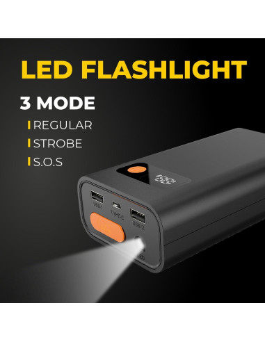 Arrancador de Salto RAPIKITS ST-148 14800mAh 12V Pantalla LCD