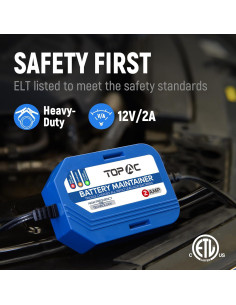 Cargador de Batería Automático TOPAC 12V 2A para Coche 2
