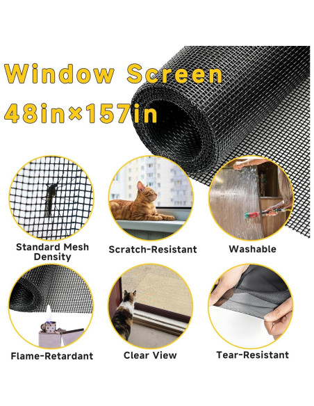 Kit de Reemplazo de Pantalla de Ventana GlowGeek 121.92x396.22cm