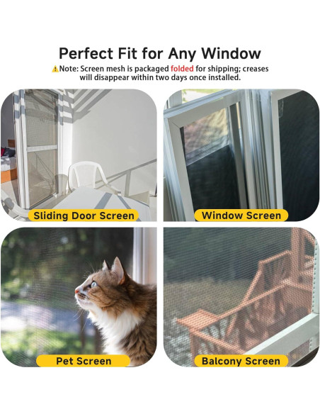 Kit de Reemplazo de Pantalla de Ventana GlowGeek 121.92x396.22cm