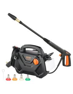 Lavadora a Presión Eléctrica VEVOR 2150 PSI 6.6 kg 5 Boquillas