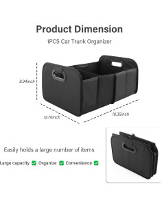 Organizador de Maletero Plegable Wedfish 35L Tela Oxford 2