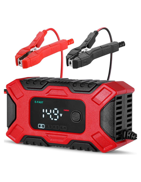 Cargador de Batería Inteligente Mata1 12V 6A con Pantalla LCD