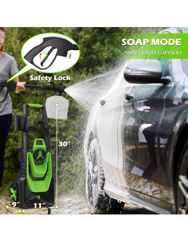 Limpiadora a Presión WISSIPRO HQ-1 con Cañón de Espuma 500ml