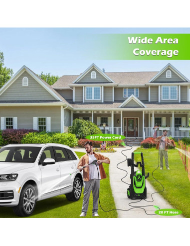 Limpiadora a Presión WISSIPRO HQ-1 con Cañón de Espuma 500ml