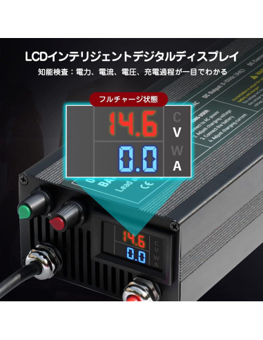 Cargador de Batería LiFePO4 12V 60A Inteligente Ajustable