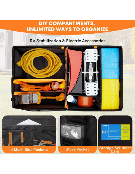 Organizador de Almacenamiento Kohree 81L para RV - Impermeable y Plegable
