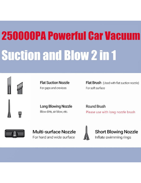 Aspiradora de Mano Runful MD-16 25000PA 4000mAh Inalámbrica