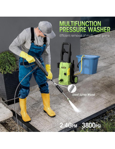 Lavadora de Alta Presión Eléctrica Duede 3800PSI 2.4GPM 2