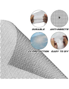 Kit de Reparación de Pantallas Lengtimo 121.92x279.4cm Gris 2