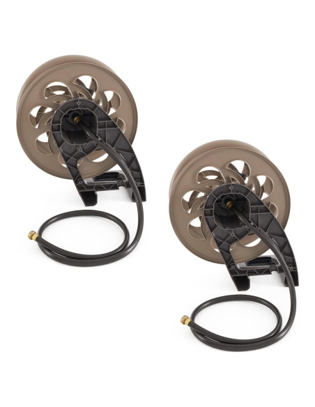 Carrete de Manguera Montado en Pared Suncast 125' Marrón Oscuro