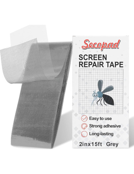 Cinta de reparación de pantalla gris 5cm x 4.57m y kit de reemplazo