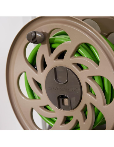 Carrete de Manguera Montado en Pared Suncast 125' Marrón Oscuro