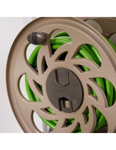 Carrete de Manguera Montado en Pared Suncast 125' Marrón Oscuro