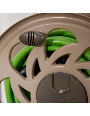 Carrete de Manguera Montado en Pared Suncast 125' Marrón Oscuro