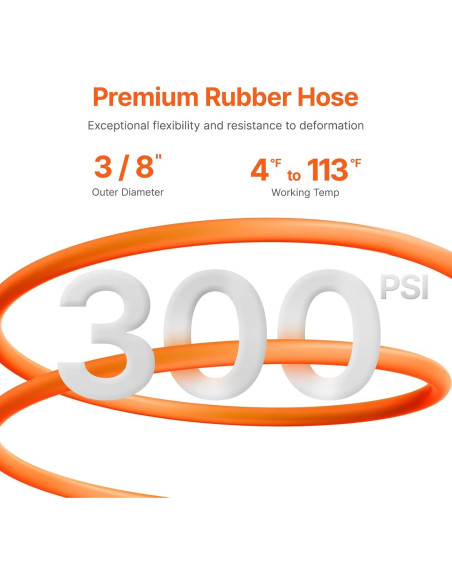 Carrete de Manguera de Aire Retráctil VEVOR 3/8" x 15m 300PSI