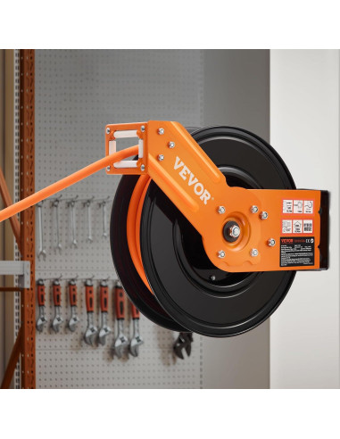 Carrete de Manguera de Aire Retráctil VEVOR 3/8" x 15m 300PSI