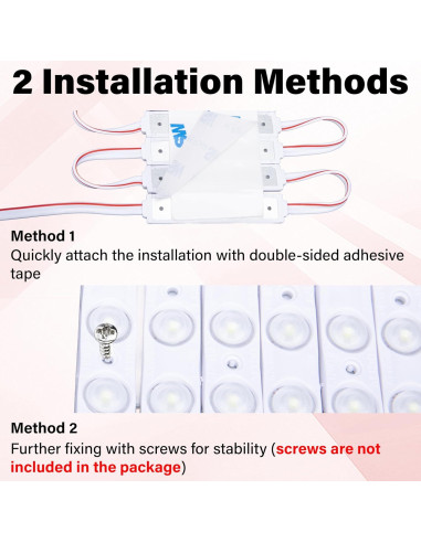 Kit de Luces LED 12V Ecocstm para Furgonetas - 60 Módulos