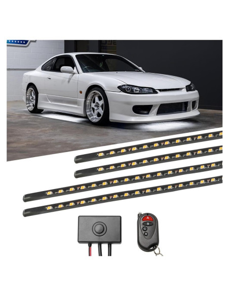 Kit de Iluminación LED Glow 4pc Blanco para Bajo Cuerpo - 234 LEDs