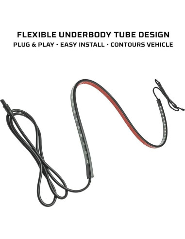 Kit de Iluminación LED Glow 4pc Blanco para Bajo Cuerpo - 234 LEDs