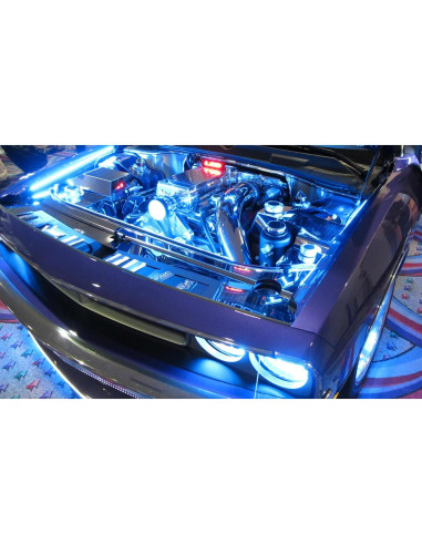 Kit de Iluminación LED Multicolor iJDMTOY 8 Piezas 48 LED