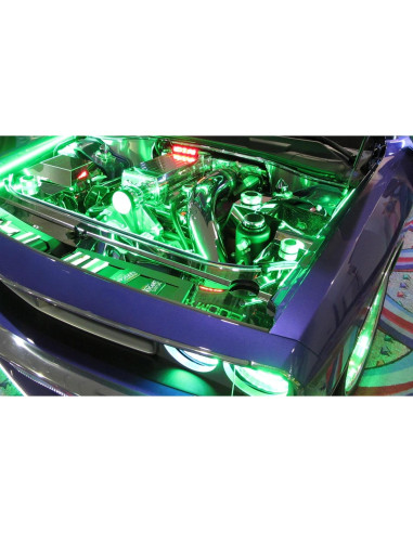 Kit de Iluminación LED Multicolor iJDMTOY 8 Piezas 48 LED