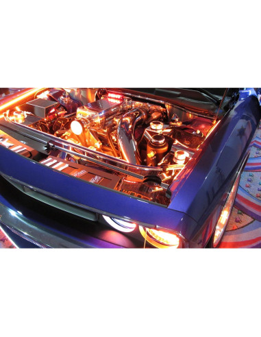 Kit de Iluminación LED Multicolor iJDMTOY 8 Piezas 48 LED