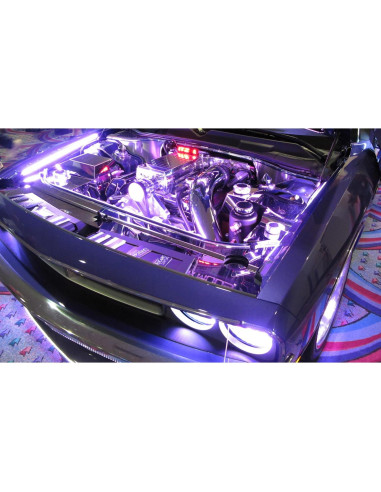 Kit de Iluminación LED Multicolor iJDMTOY 8 Piezas 48 LED