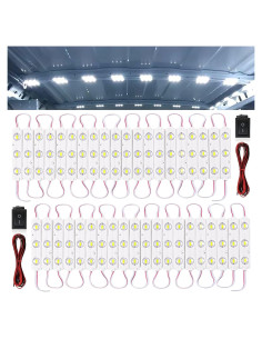 Kit de Luces LED de Tira Trixcoin 12V 120 LEDs Blanca para Coche
