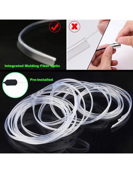 Luces LED de Coche SAMGCHI 2 en 1 4m RGB Control APP RF