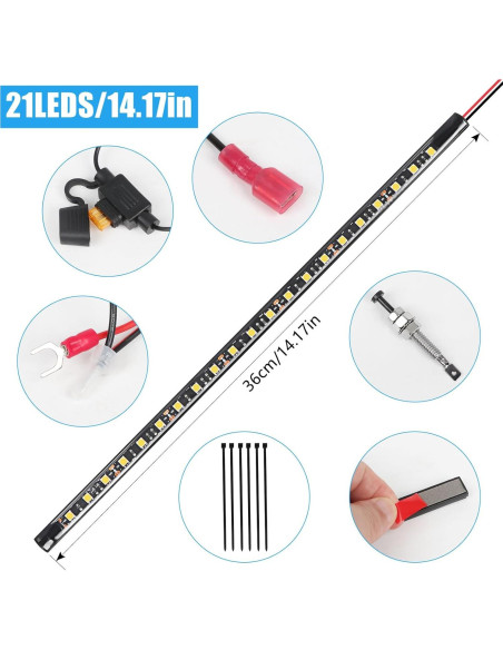 Kit de Luz LED Bajo el Capó GreceYou 36cm IP67 12V