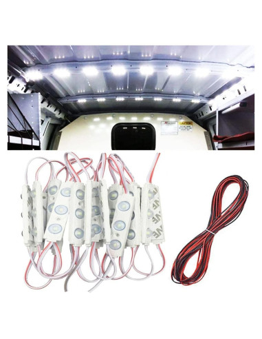 Kit de Luces LED Interior ROYFACC 60 LEDs 12V para Van