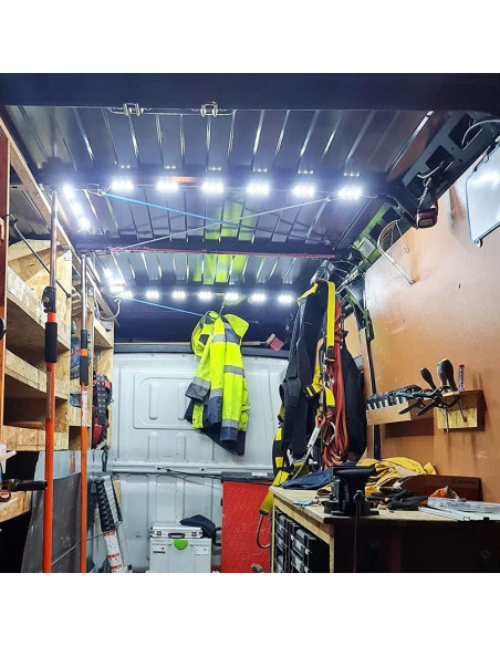 Kit de Luces LED Interior ROYFACC 60 LEDs 12V para Van